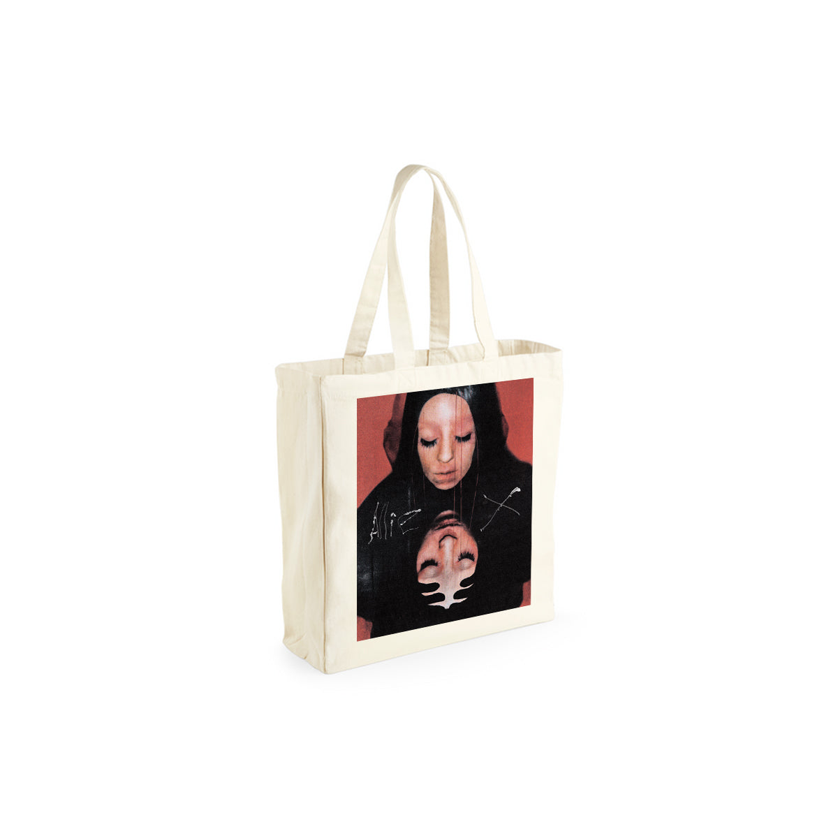 GIRL WITH NO FACE COLLAGE TOTE BAG