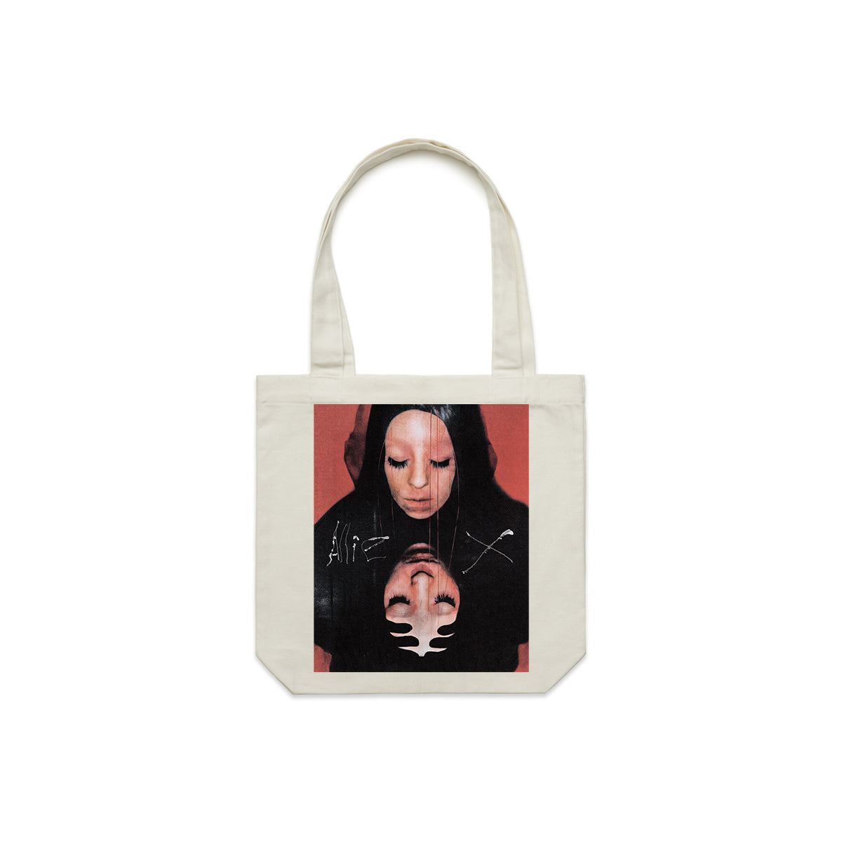 GIRL WITH NO FACE COLLAGE TOTE BAG